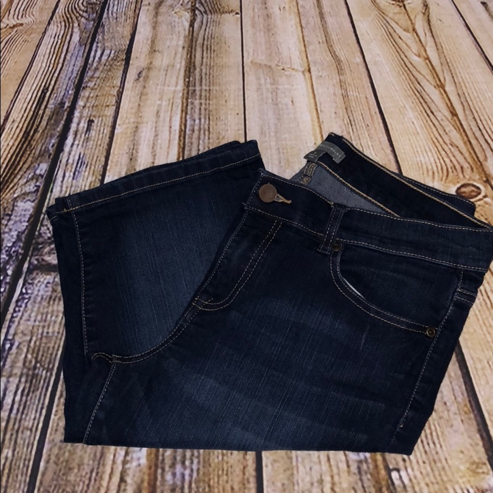 New York & Company dark wash shorts size 8